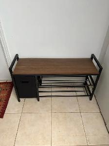 Shoe rack Bench seat (with storage)