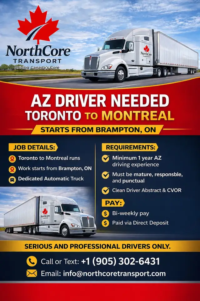 AZ DRIVER NEEDED