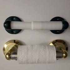 2TOILETTES PORTE-PAPIER AVEC PIEDS EN MÉTAL SOLIDES: $5.00CHACUN - Photo 4