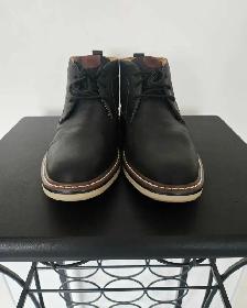 Florsheim Men’s / Boys Black Leather Chukka Boots Size 7 - Photo 2
