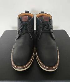Florsheim Men’s / Boys Black Leather Chukka Boots Size 7 - Photo 3