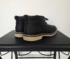 Florsheim Men’s / Boys Black Leather Chukka Boots Size 7 - Photo 5