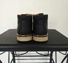Florsheim Men’s / Boys Black Leather Chukka Boots Size 7 - Photo 6