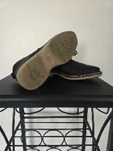 Florsheim Men’s / Boys Black Leather Chukka Boots Size 7 - Photo 7