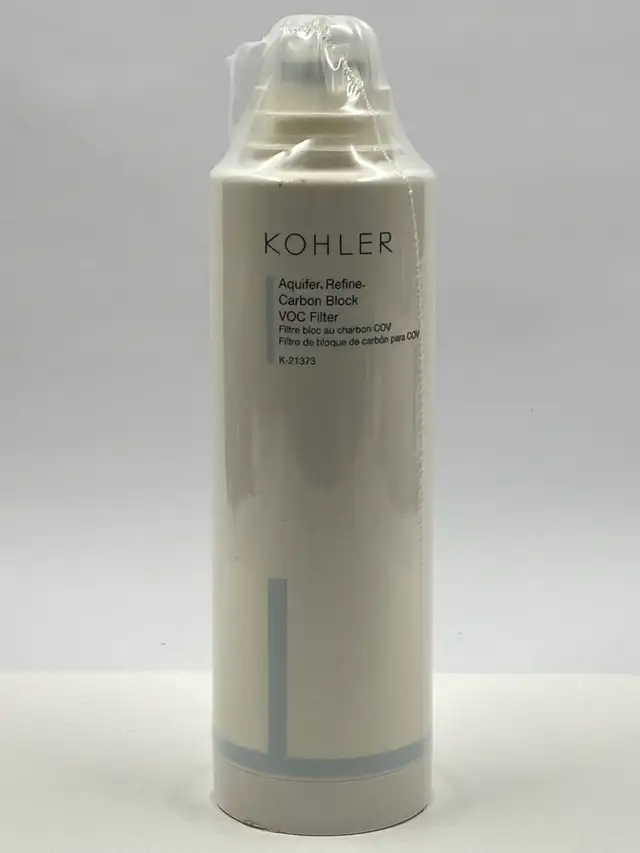 Genuine Kohler Aquifer Refine Carbon Block VOC Filter. K-21373