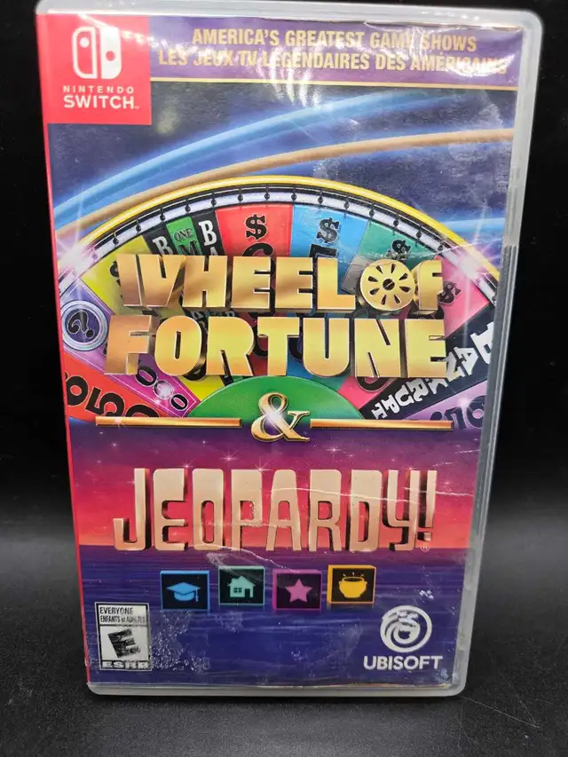 NINTENDO SWITCH  WHEELS OF FORTUNE & JEOPARDY GAME