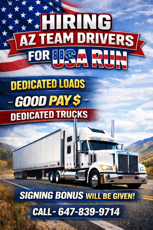 US WIDE DRIVER NEEDED
