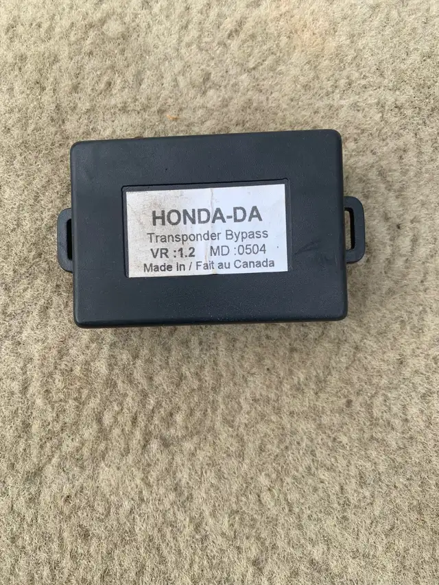 Honda transponder bypass module.  I do not install or program.