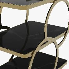 Brand New Luxury Gold Iron Cart with wheels Special $139 - Photo 2