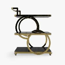Brand New Luxury Gold Iron Cart with wheels Special $139 - Photo 5