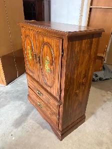 Free delivery used Vintage Wooden Armoire with Drawers - Photo 9