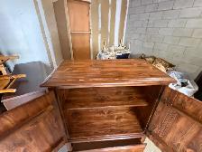 Free delivery used Vintage Wooden Armoire with Drawers - Photo 10