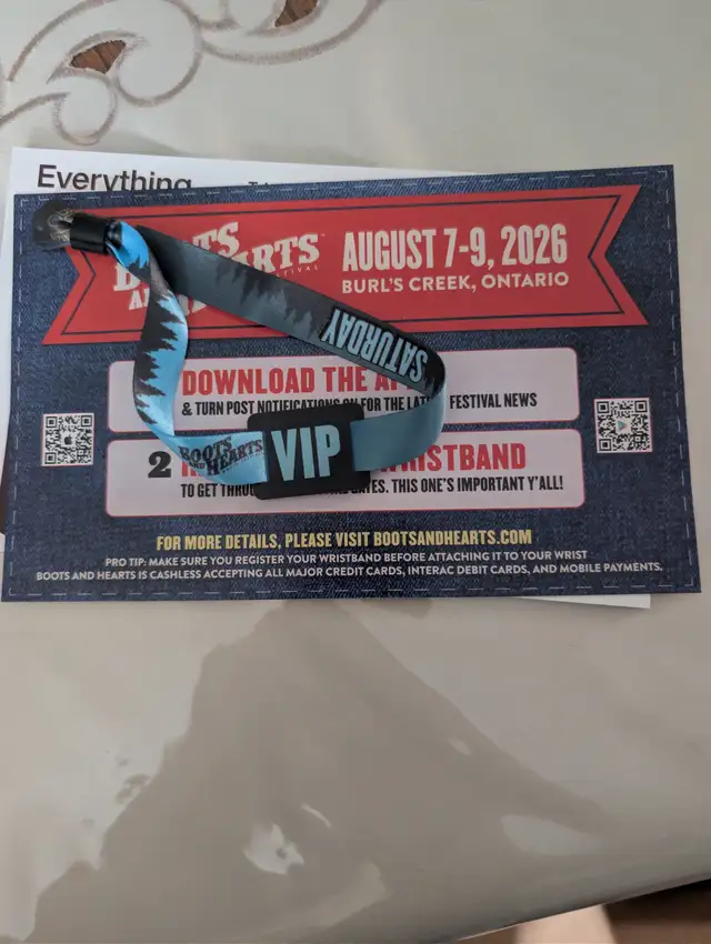 Boots and hearts VIP bracelet August 8th