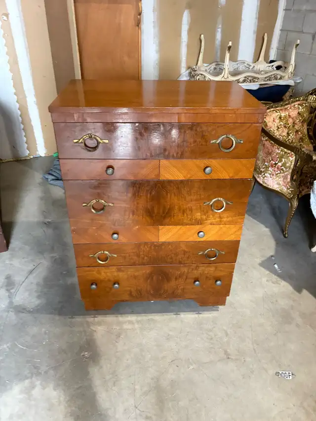 Free delivery used antique Vintage wooden dresser