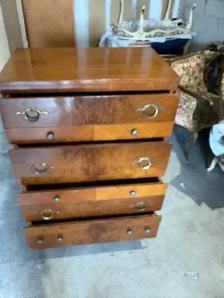 Free delivery used antique Vintage wooden dresser - Photo 7