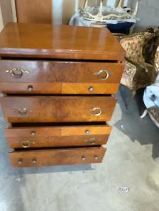 Free delivery used antique Vintage wooden dresser - Photo 8