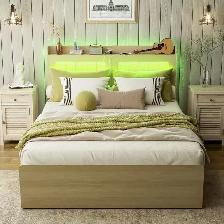 Brand New Queen Size Bed Frame with Headboard 4-Drawer $199 - Photo 10