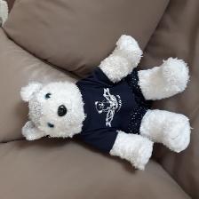 CHIEN BLANC BALTAYAR HUSKY 17'HAU HABIT BLEU-MARIN BLANC: $20.00 - Photo 2