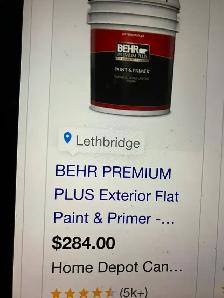 New unopened  5-gallon Behr Paint - Photo 3