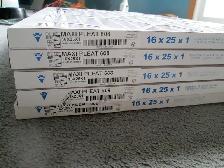 5 PACK ( LOOSE  )   FURNACE  FILTERS  ( 16 X 25 X1 )