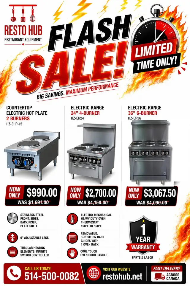 Hot Zone Electric Ranges