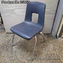 Classroom Select Blue Plastic Stacking Student Guest Chair 19' H