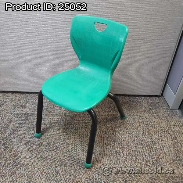 Classroom Select Green Plastic Steel Stacking Student Chair 14'H