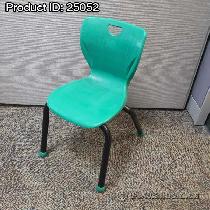 Classroom Select Green Plastic Steel Stacking Student Chair 14'H