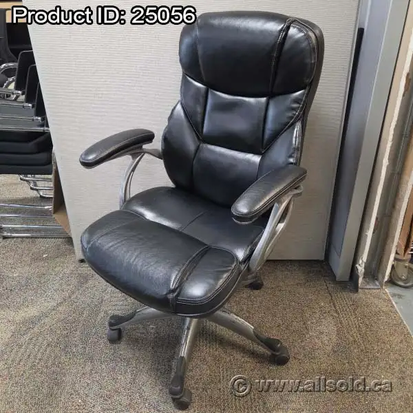 Staples Osgood Bonded Leather High-Back Task Meeting Chair