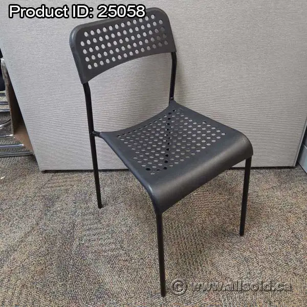 Ikea Adde Stacking Black Student Guest Chair