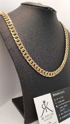 10k yellow gold cuban link chain R1 - Photo 2