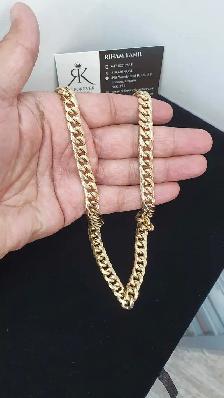 10k yellow gold cuban link chain R1 - Photo 5