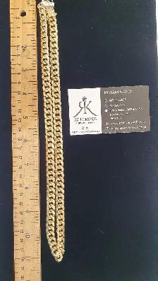 10k yellow gold cuban link chain R1 - Photo 7