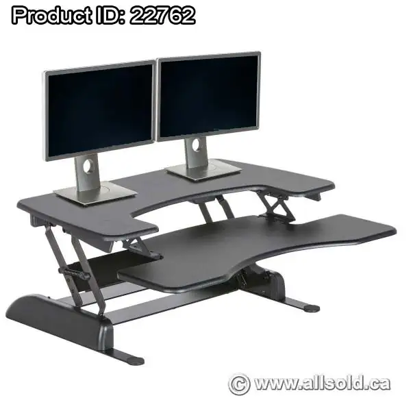 Varidesk Black Height Adjustable Desktop Sit Stand Pro Plus 36'