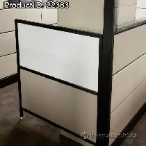 Teknion TOS Tan / Black Trim Divider Panel Wing Walls