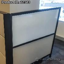 Teknion TOS Tan / Black Trim Divider Panel Wing Walls - Photo 2