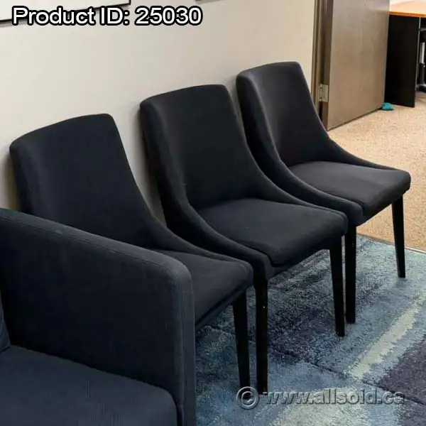 Grey Fabric Guest Side Chairs