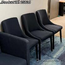 Grey Fabric Guest Side Chairs