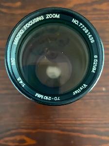 Vintage Vivitar 70-210 manual zoom lens for Pentax, with macro - Photo 2