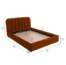 Orange double sized bedframe - Photo 3