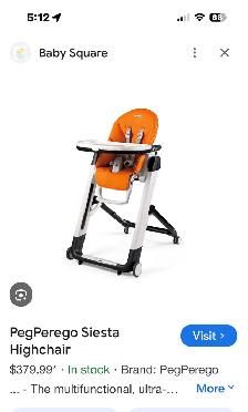 Peg Perego Highchair-Half the retail price!