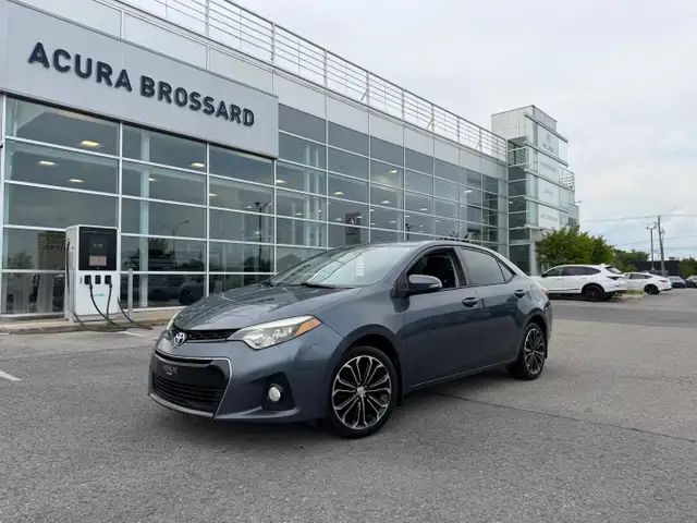 2015 Toyota Corolla S Toit ouvrant Cuir noir Caméra de recul Blu