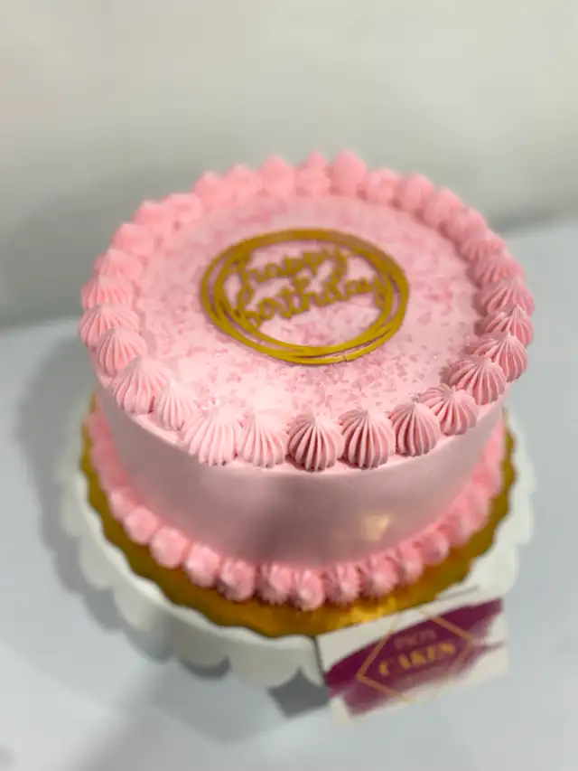 pink birthday cake Oakville 20 servings