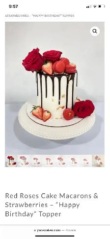 Rosettes cakes, Floral cakes , custom cakes GTA - Photo 3