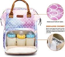 Sac à dos à langer LIMHOO, sac de soins pour bébé imperméable - Photo 2