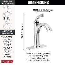 Brand New Delta Chrome Bathroom Faucet For Sale - Photo 6