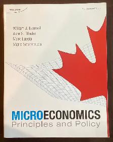 Microeconomics: Principles and Policy by Baumol, Blinder, Lavoie