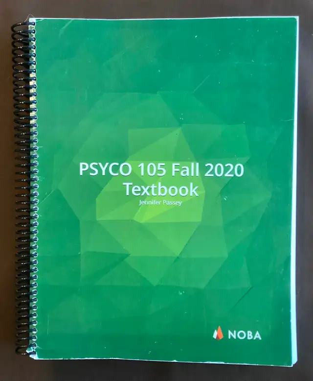 Psych 105 Fall 2020 Textbook by Jennifer Passey