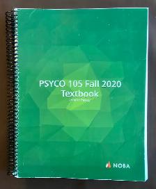 Psych 105 Fall 2020 Textbook by Jennifer Passey