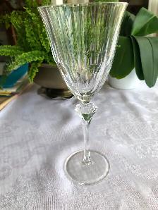 3 Elegant LONG STEM CRYSTAL CHAMPAGNE FLUTE GLASSES